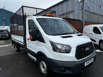 2018 Ford Transit 2.0 350 EcoBlue Dropside RWD L3 H1 Euro 6 CAGED TAIL LIFT
